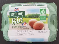 6 œufs frais Bio
