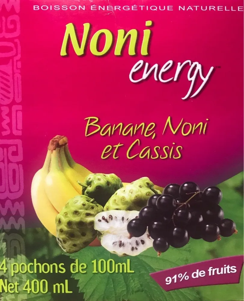 Noni banane et cassis