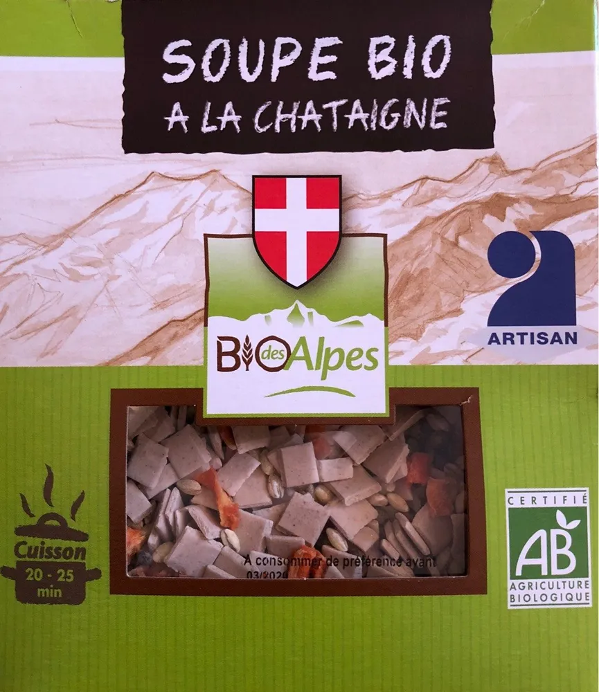 Soupe bio à la châtaigne
