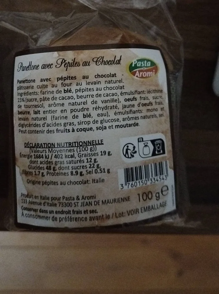 Panettone chocolat
