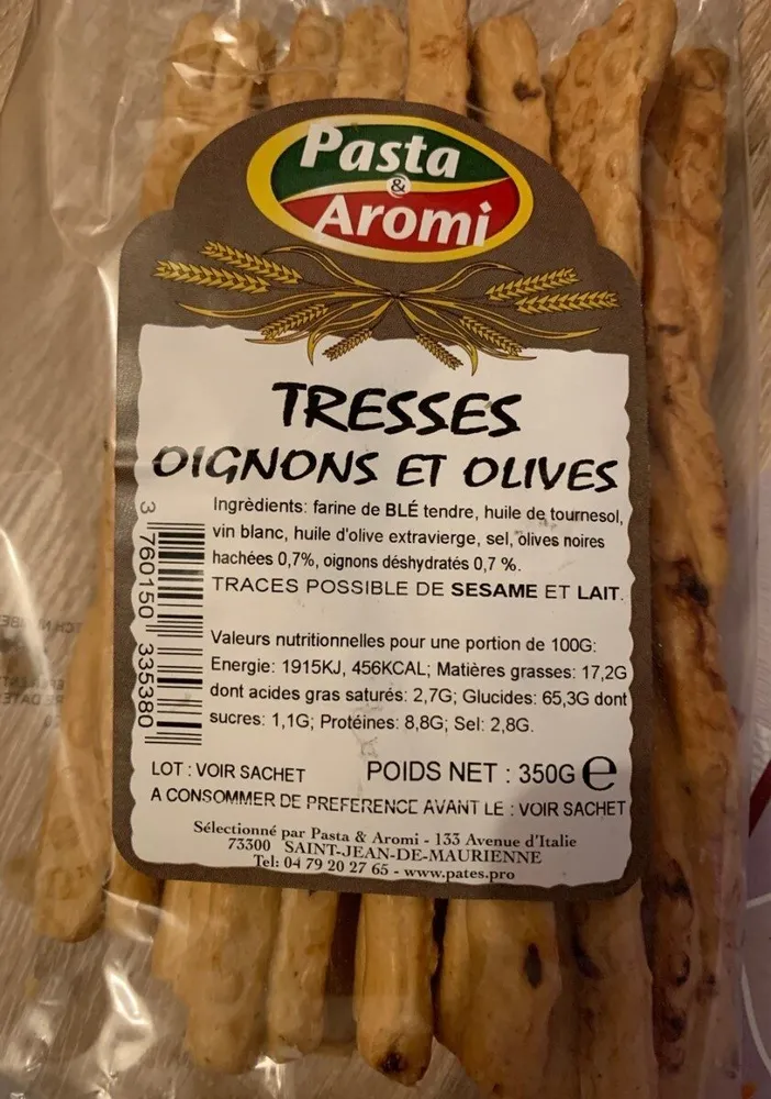 Tresse oignons et olives