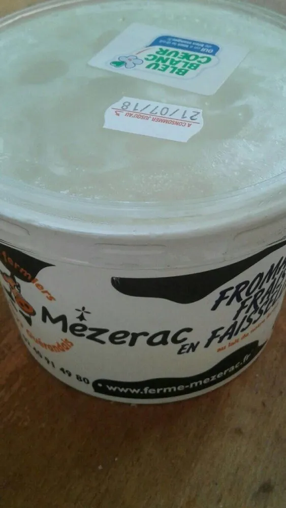 Fromage frais en faisselle
