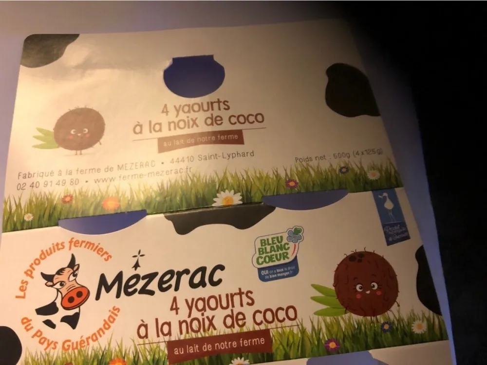 Yaourts a la noix de coco