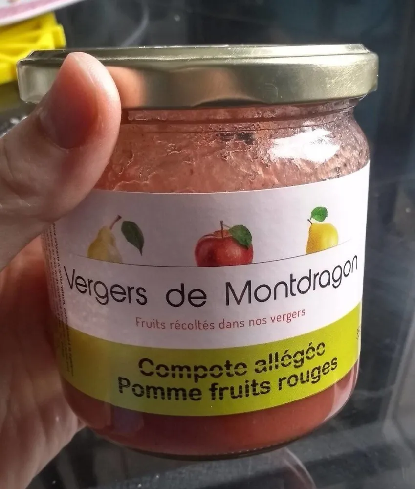 Compote allégée pomme fruits rouges