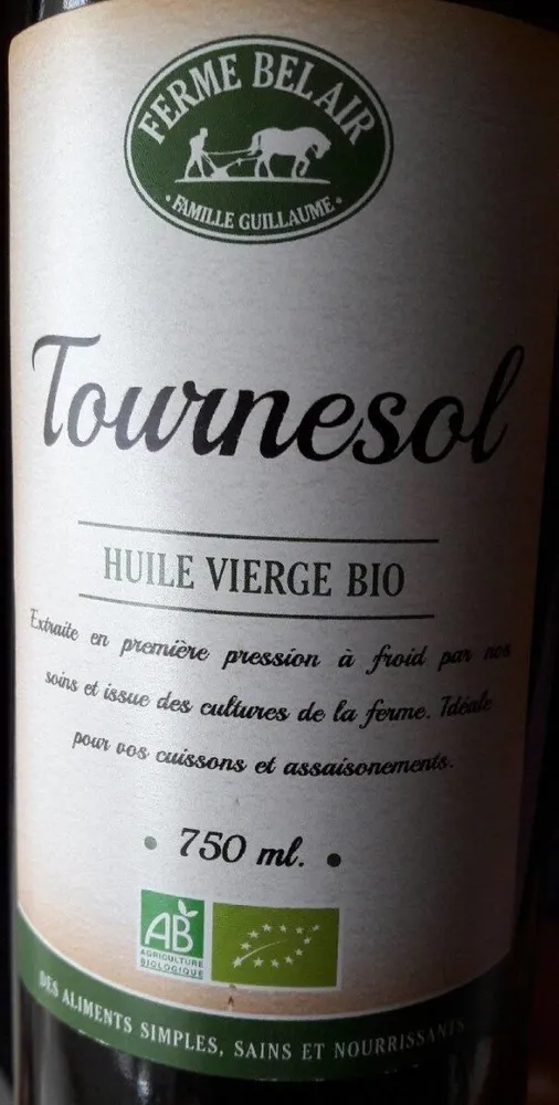 Huile vierge de tournesol