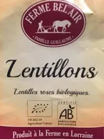 Lentillons roses biologiques