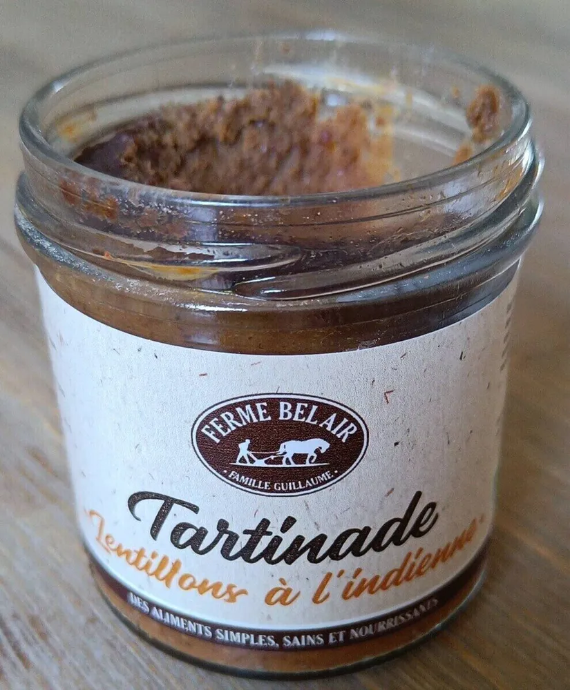 Tartinade Lentillons à l'indienne