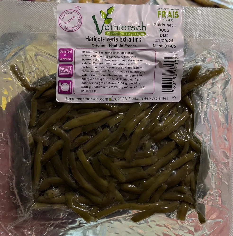 Haricots verts extra fins