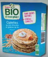 Galettes au son d'avoine et graines de lin DUKAN Bio