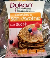Galettes de son d'Avoine goût sucré