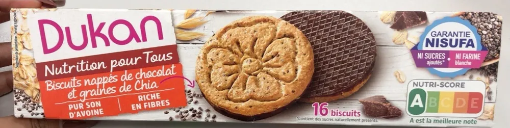 Biscuits nappés de chocolat