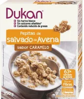 Pepitas de salvado de avena sabor caramelo