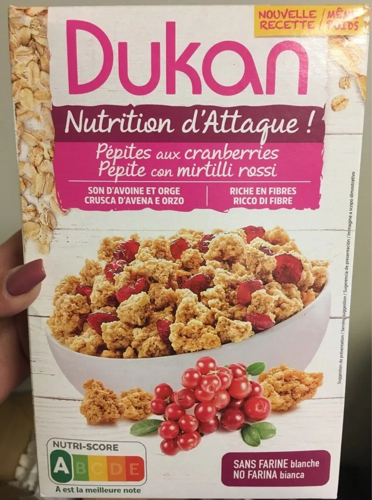 Pépites aux cranberries