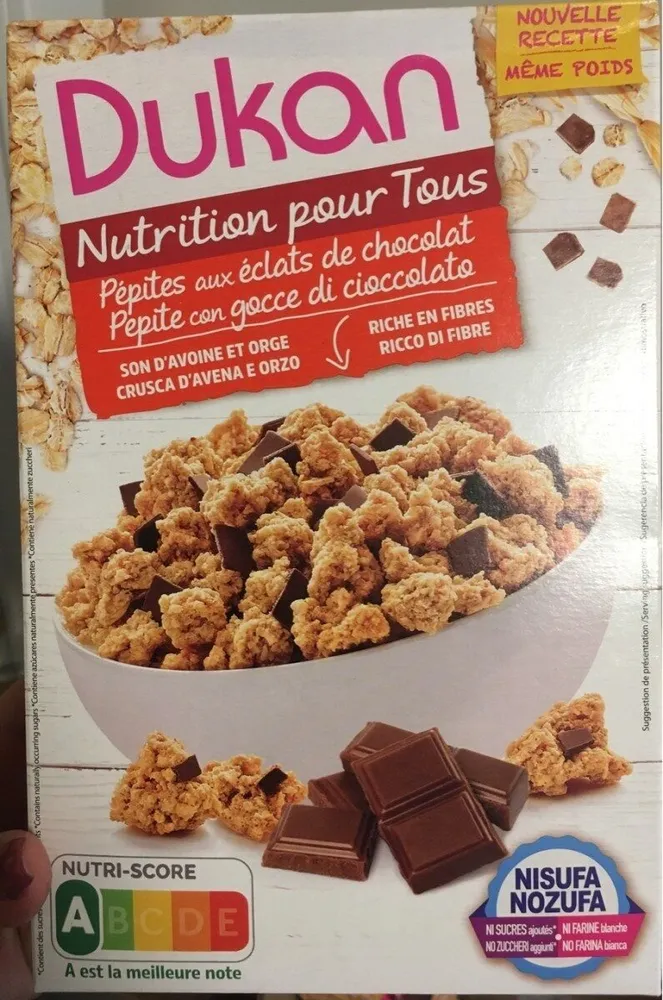 Pépites aux éclats de chocolat