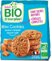 Mini cookies bio saveur caramel beurre salé