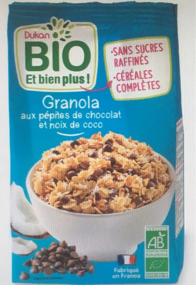 Granola chocolat noix de coco bio