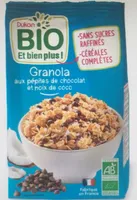 Granola chocolat noix de coco bio