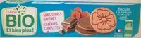 Biscuits framboise chocolat au lait bio