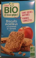 Biscuits moelleux pomme cannelle bio