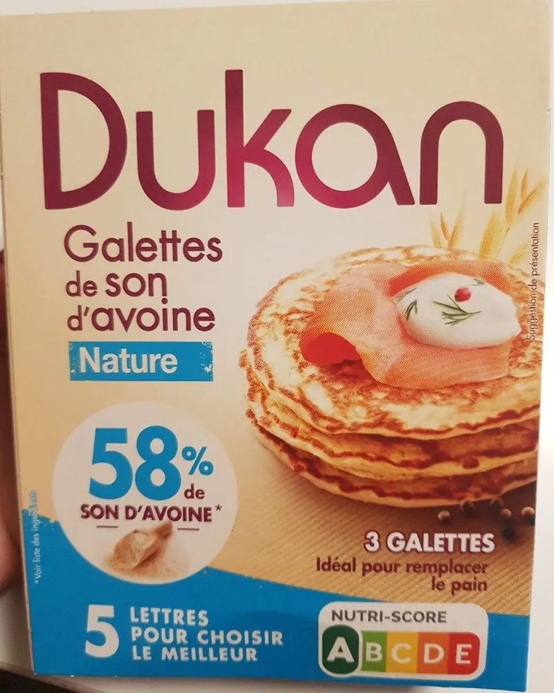 Galettes de son d'avoine nature