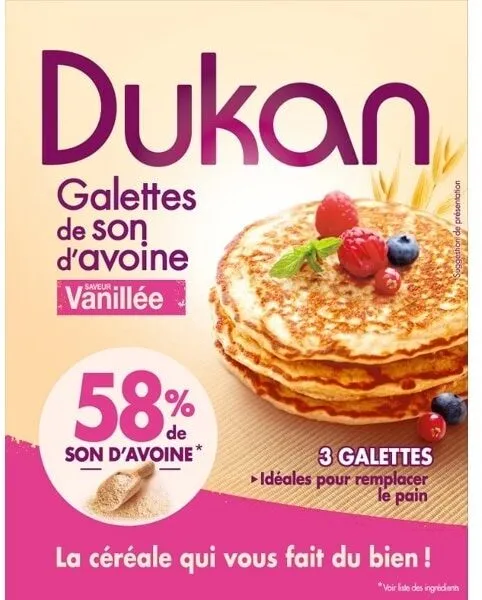 Galette de son d'avoine vanillée