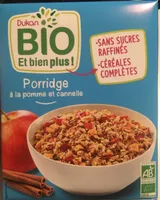 Porridge pomme cannelle bio