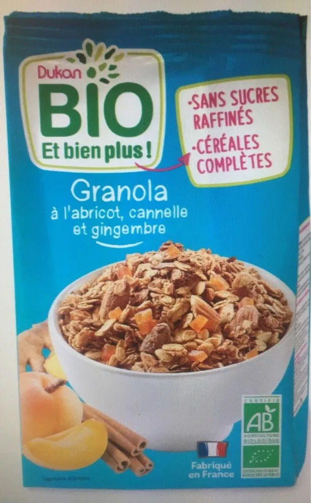 Granola abricot cannelle gingembre bio