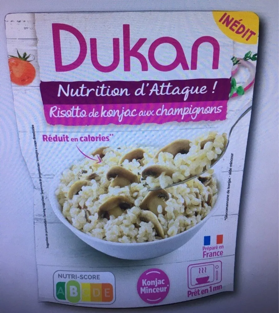 Risotto de konjac aux champignons
