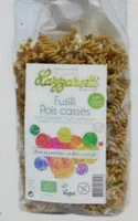 Fusili de pois cassés sans gluten bio