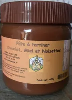 Pâte à tartiner chocolat miel et noisettes