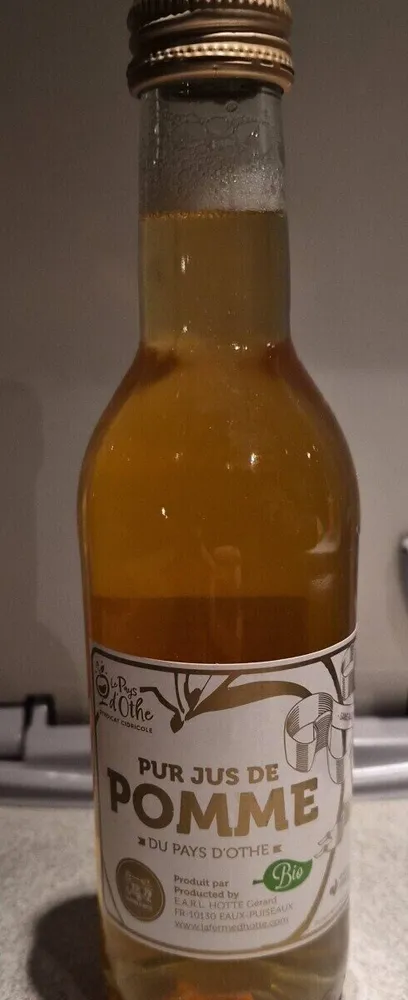 Pur jus de pommes bio du pays d'Othe