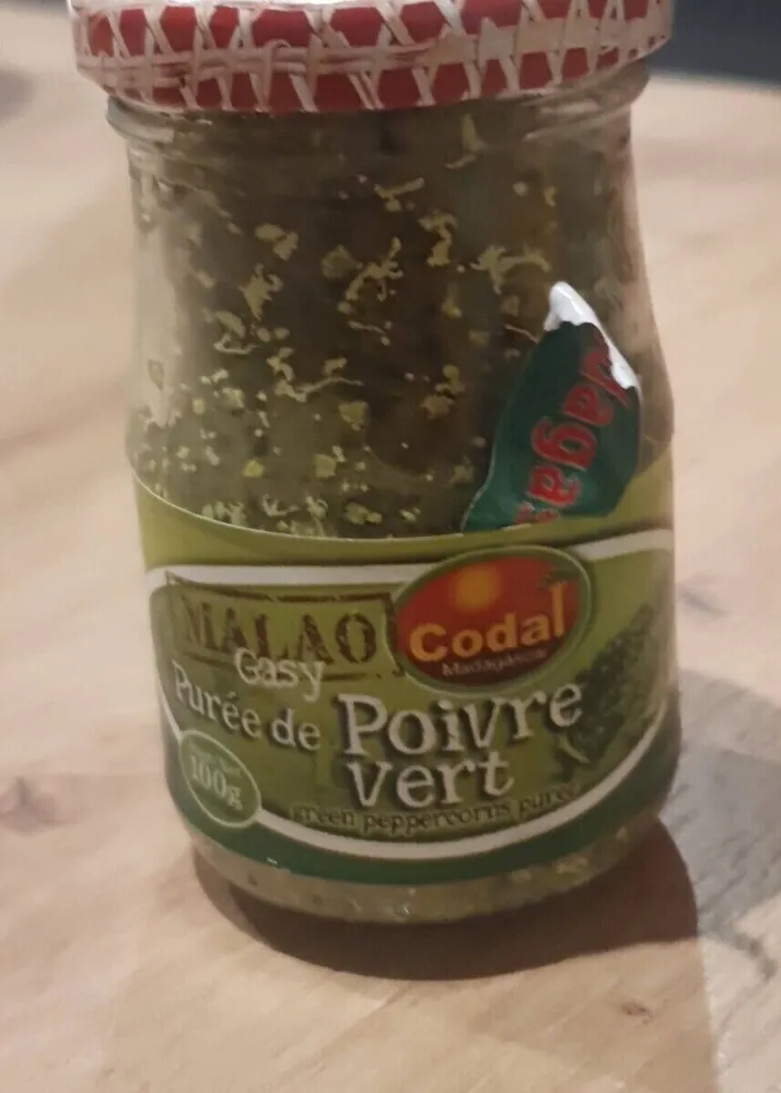 Purée de poivre vert