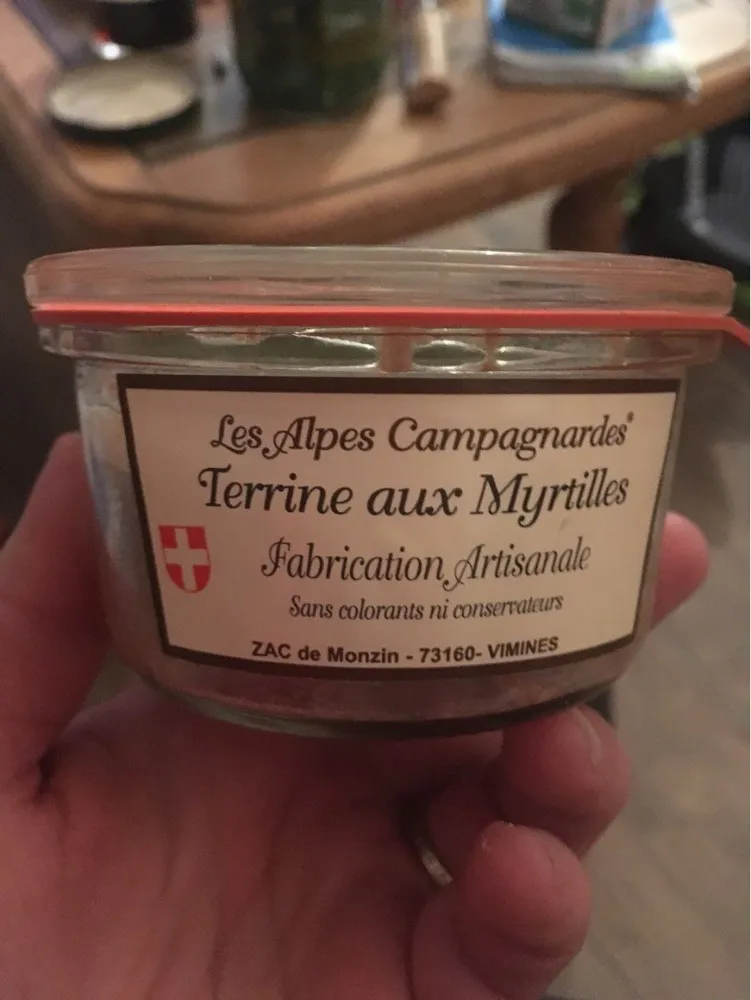 Terrine aux myrtilles