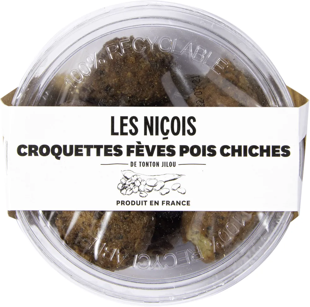 Croquettes fèves pois chiche