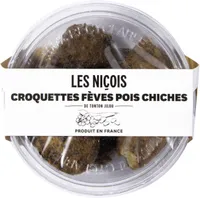 Croquettes fèves pois chiche