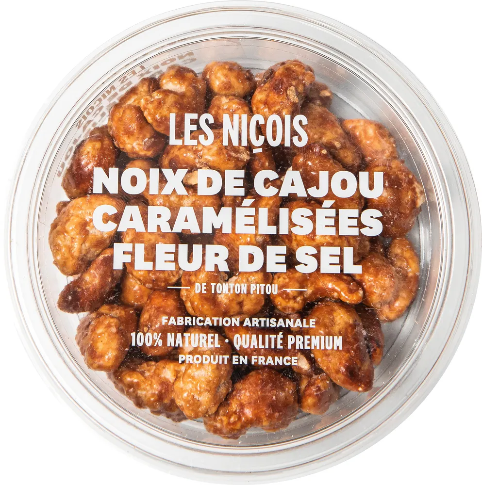 Noix de cajou caramélisées pointe de sel