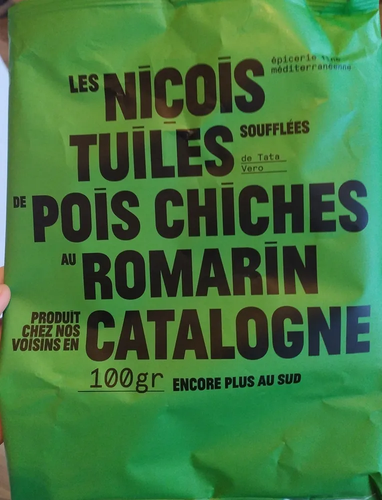 Tuiles soufflees de pois chiches