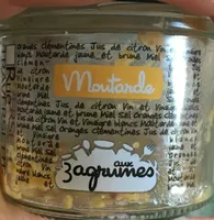 Moutarde aux trois agrumes