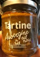 Tartine Aubergine ail noix