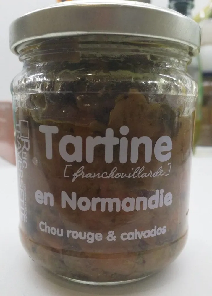 Tartine chou rouge & calvados
