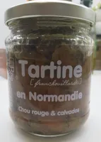 Tartine chou rouge & calvados