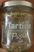 Tartine champignon et petits pois