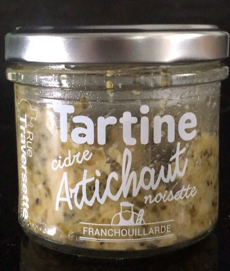 Tartine cidre artichaut noisette