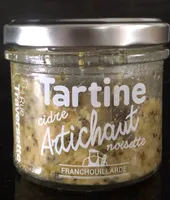Tartine cidre artichaut noisette