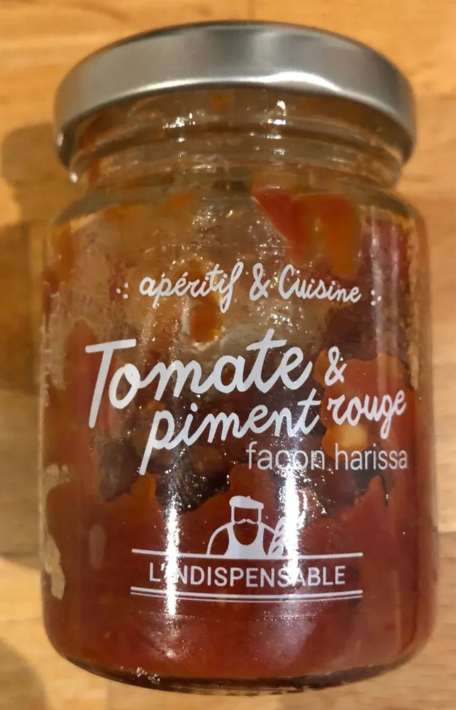 Tomate et piment rouge facon harissa