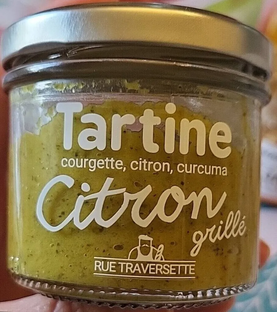 Tartine courgette, citron, curcuma Citron grillé