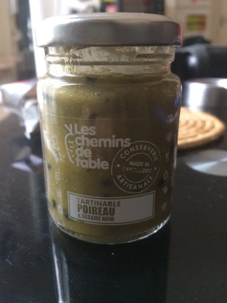 Tartinade poireau sésame noir