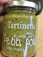 Tartinette petits pois (sont rouges)
