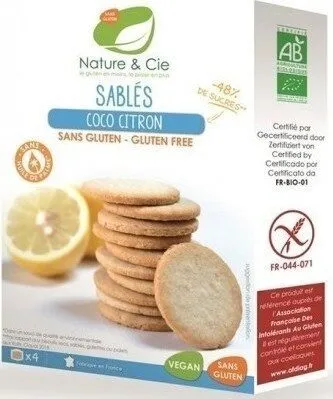 Sablés coco citron SANS GLUTEN