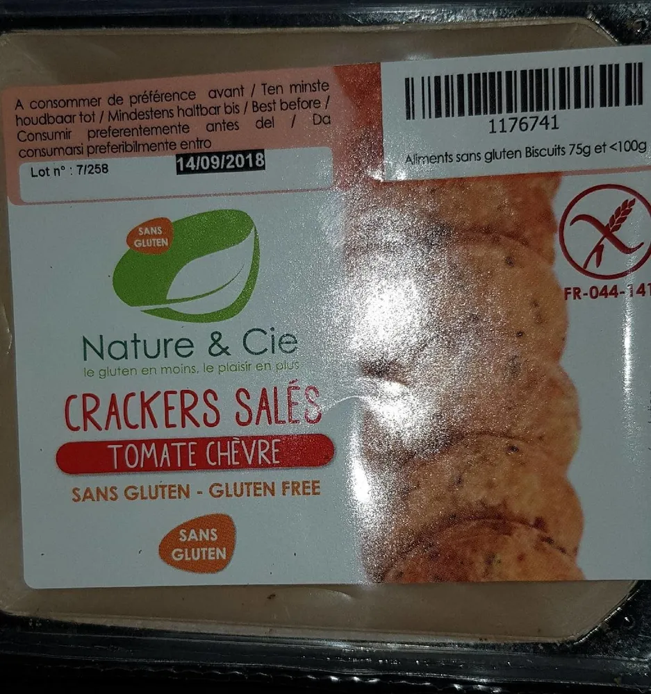 CRACKERS SALÉS TOMATE CHÈVRE